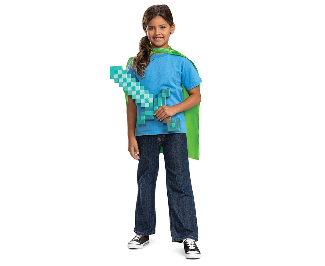 Minecraft set (license), ( sword, cape), one size